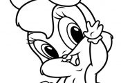 Funny Baby lola Bunny Coloring Pages - Looney Tunes cartoon coloring pages