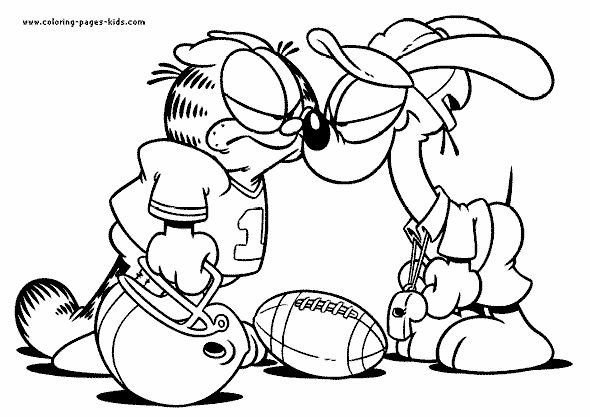 Garfield color page, cartoon characters coloring pages, color plate, coloring sh… Wallpaper