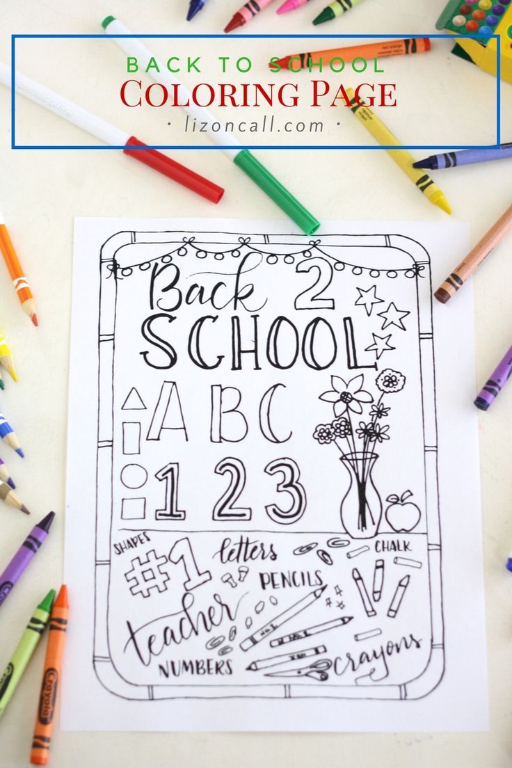 Get the kids excited to about starting school with this free printable back to s…