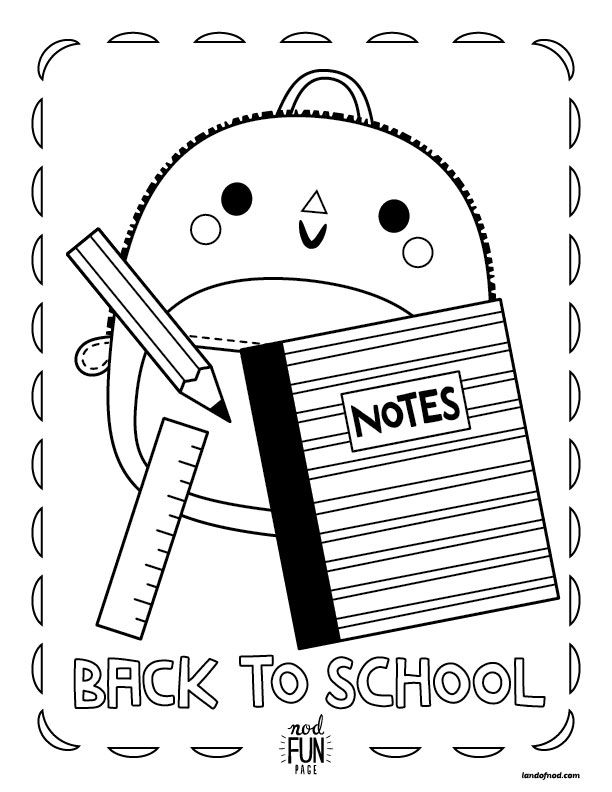 Get your kids excited about hitting the books with this free printable coloring … Wallpaper