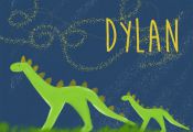 Give a super sweet, custom gift to someone you love for their nursery. "Dylan" i...