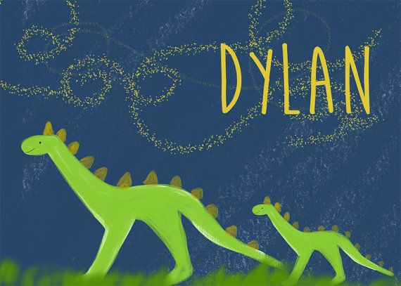 Give a super sweet, custom gift to someone you love for their nursery. “Dylan” i… Wallpaper