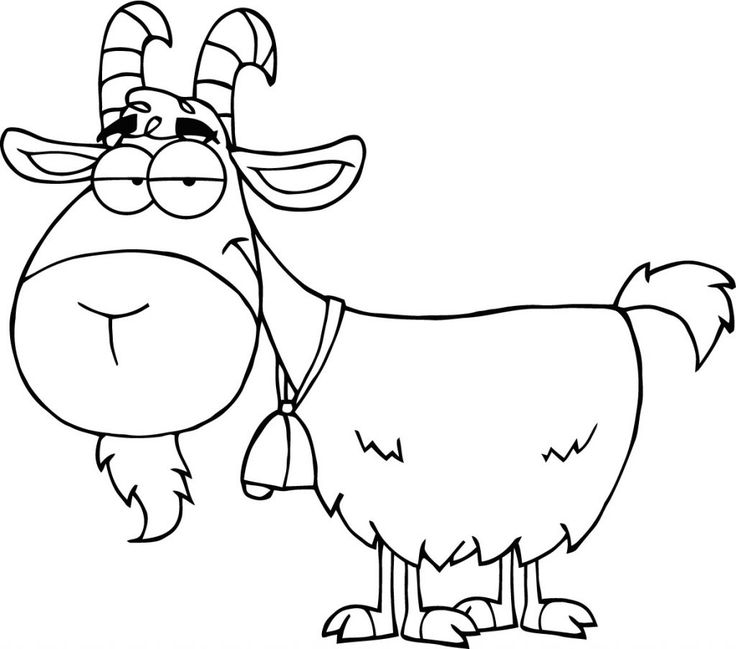 Goat Cartoon Coloring Pages Wallpaper