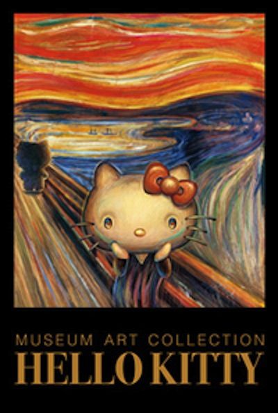 HELLO KITTY LIMITED: MUSEUM ART COLLECTION: HELLO KITTY TRIBUTE TO THE SCREAM BY… Wallpaper