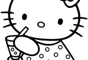 Hello Kitty Coloring in Pages 3