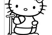 Hello Kitty Kleurplaten voor kinderen. Kleurplaat en afdrukken tekenen nº 16