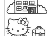 Hello Kitty Kleurplaten voor kinderen. Kleurplaat en afdrukken tekenen nº 26