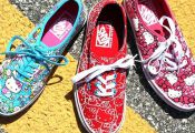 Hello Kitty Vans! These fun colored Vans are awesome for any Hello Kitty Fan! #V...