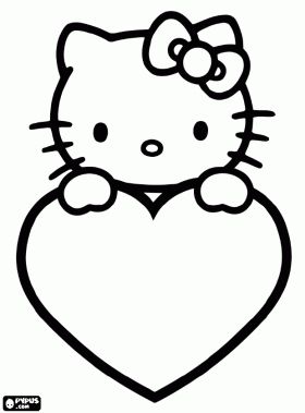 Hello Kitty coloring pages coloring pages of Hello Kitty
