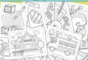 If you’re a teacher or parent in need of back to school coloring pages for kid...