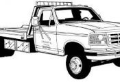 Image result for cartoon truck coloring pages
