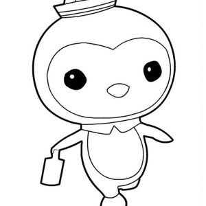 Peso Penguin Walking in The Octonauts Coloring Page