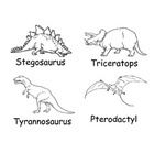 Pictures with names of 8 different dinosaurs.  Print 2 copies of each, cut apart… Wallpaper