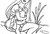 Pocahontas cartoon coloring pages for kids, printable free