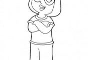 Printable Cartoon characters Meg Family Guy coloring page - Printable Coloring P...