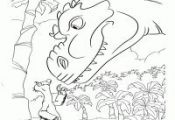 Sid and Dinosaur - Coloring page сartoon: Ice Age 3: Dawn of the Dinosaurs