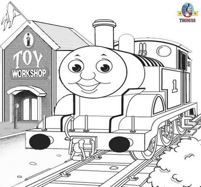 Sodor steam train Thomas and the toy workshop printable coloring pages for kids … Wallpaper
