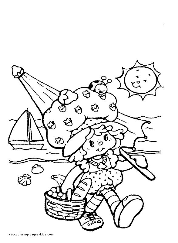 Strawberry+Shortcake+Coloring+Book+Pages | Strawberry Shortcake color page carto… Wallpaper