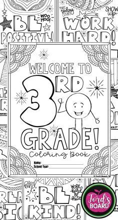 This 3rd Grade Back to School Coloring Book is designed to welcome your new stud… Wallpaper