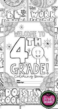 This 4th Grade Back to School Coloring Book is designed to welcome your new stud… Wallpaper