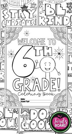 This 6th Grade Back to School Coloring Book is designed to welcome your new stud… Wallpaper