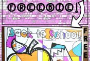 This FREE Back to School coloring page is perfect for the first day of school! S...