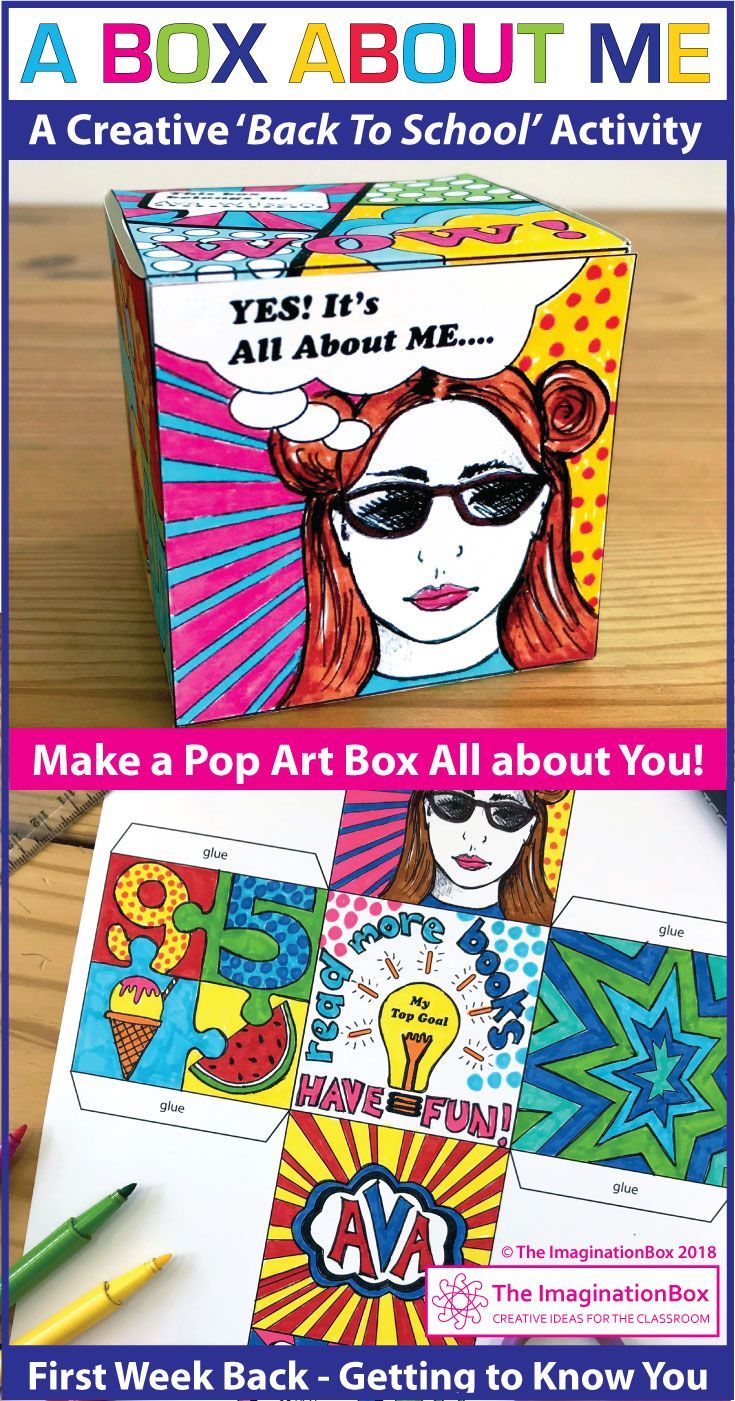 This ‘All About Me Pop Art Box’ is a fun Back to School art activity for the…