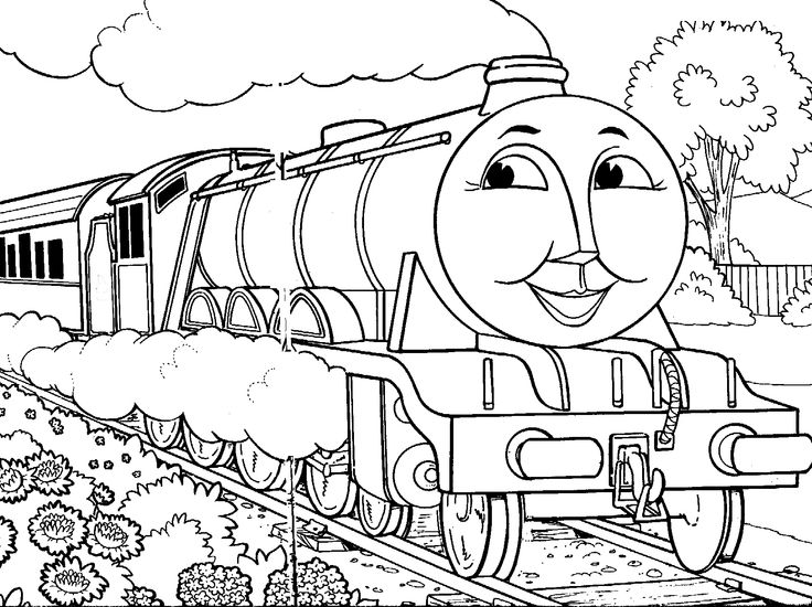 Thomas The Tank Engine Coloring Pages Gordon · Thomas The Train … Wallpaper