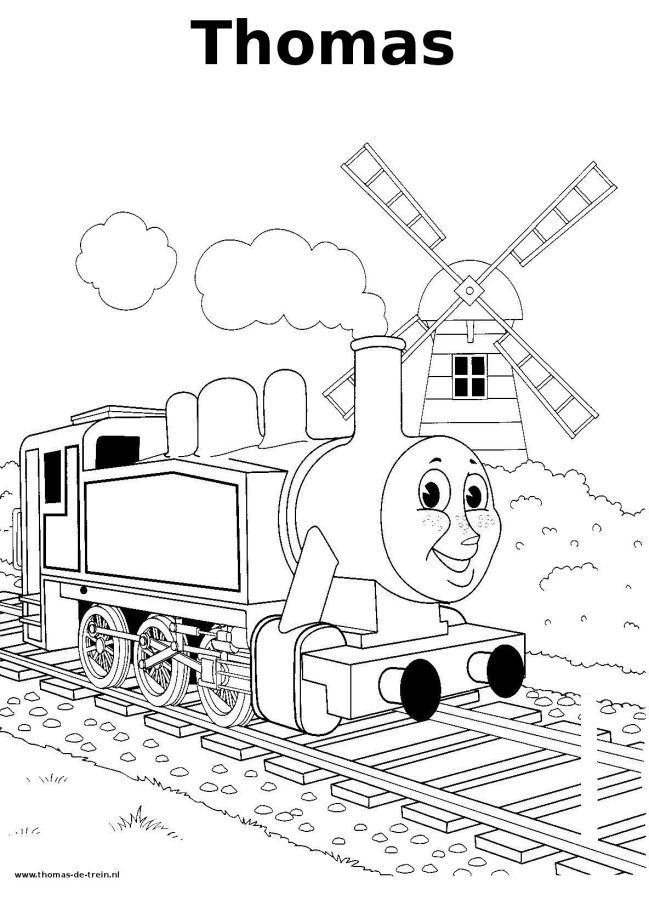 Thomas-de-trein kleurplaat – Thomas train coloring