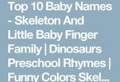 Top 10 Baby Names - Skeleton And Little Baby Finger Family | Dinosaurs Preschool...