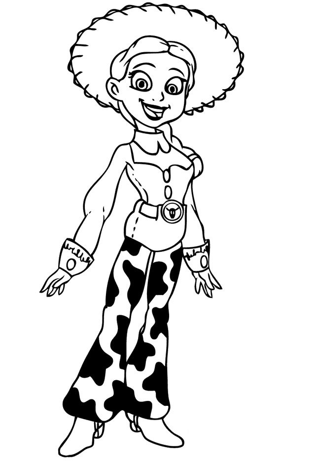 Toy Story Jessie Coloring Pages – Toy Story cartoon coloring pages
