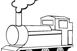 Train Coloring Page | Free Train Online Coloring
