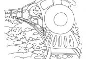 Train coloring page 4 | Download Free Train coloring page 4 for