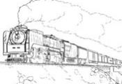 Union Pacific Train Coloring page