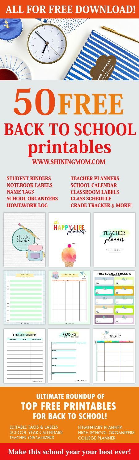 View this complete back to school printables list for your organizing needs. Sch… Wallpaper