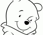Winnie The Pooh Bear Portrait Picture Coloring Page and many other cartoon color...