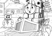 Winter Printable Worksheets | Thomas the Train Winter Coloring Page {thomastheta...