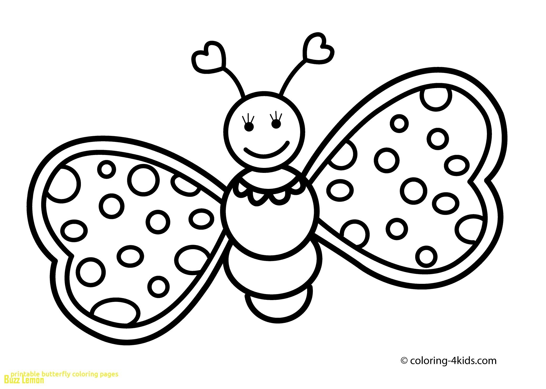 A butterfly Coloring Page Wallpaper