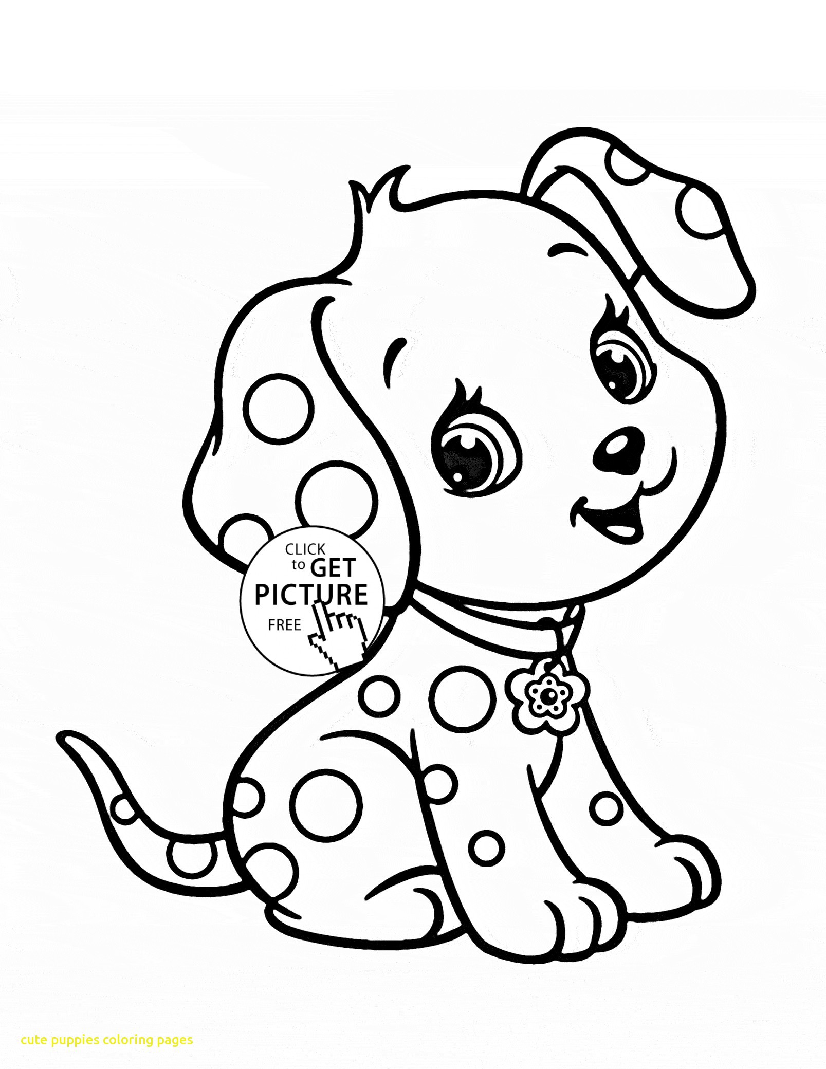 Adorable Puppy Coloring Pages Wallpaper