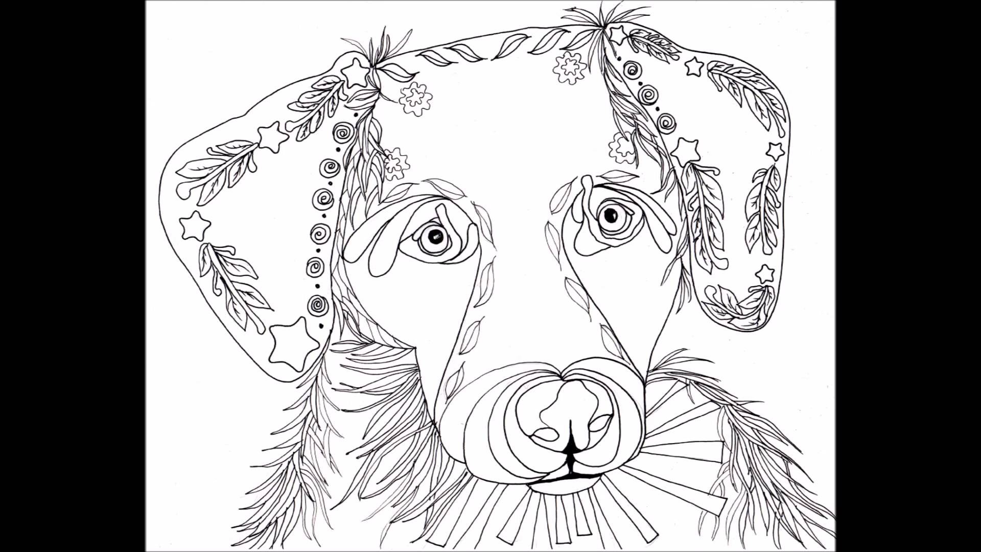 Adult Coloring Pages Puppies