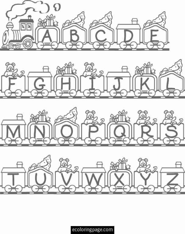 alphabet-train-coloring-page-for-kids-printable Wallpaper