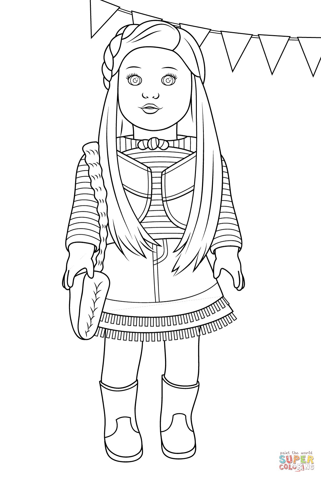 American Girl Coloring Pages Free