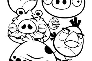 Angry Birds Coloring Pages Angry Birds Coloring Pages