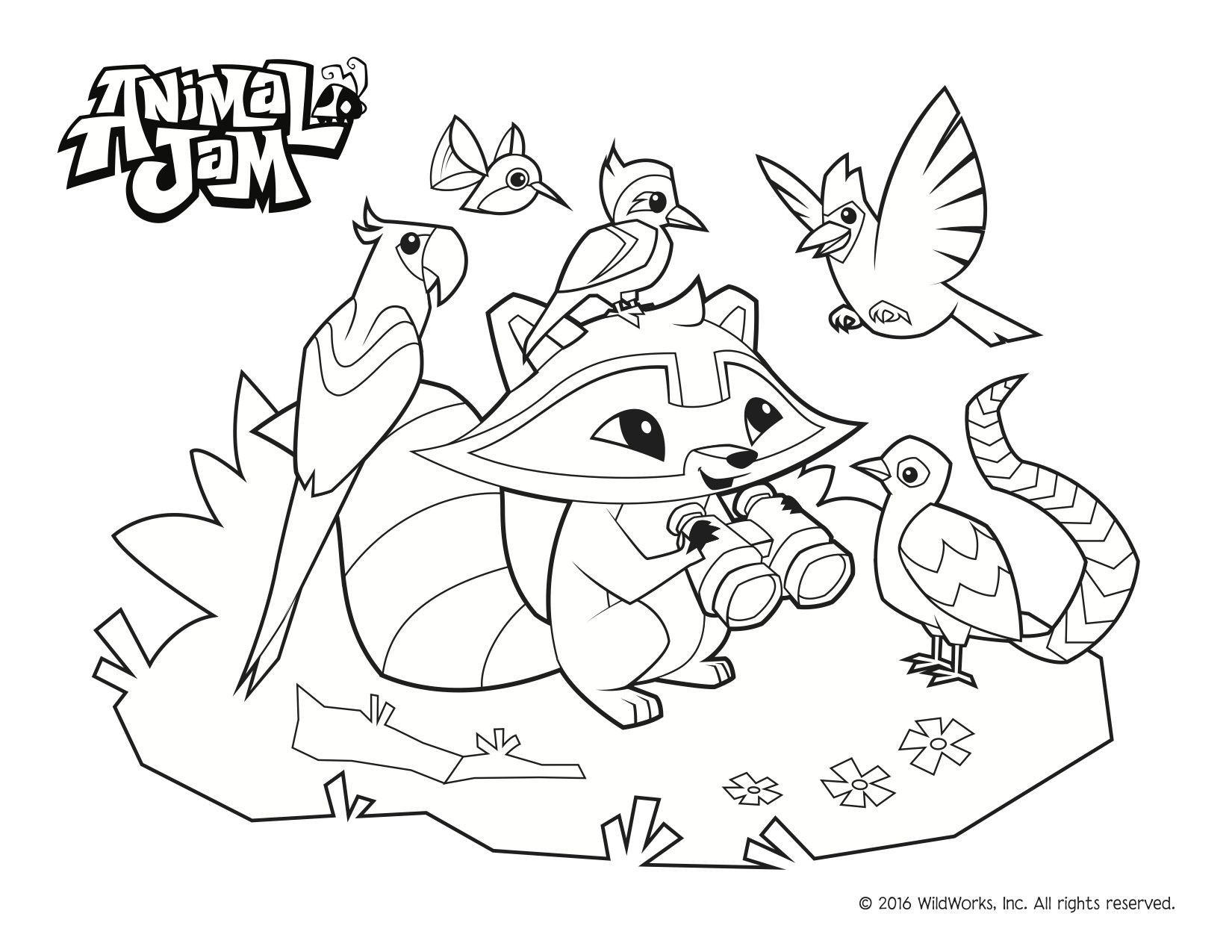 Animal Jam Coloring Pages Printable Wallpaper