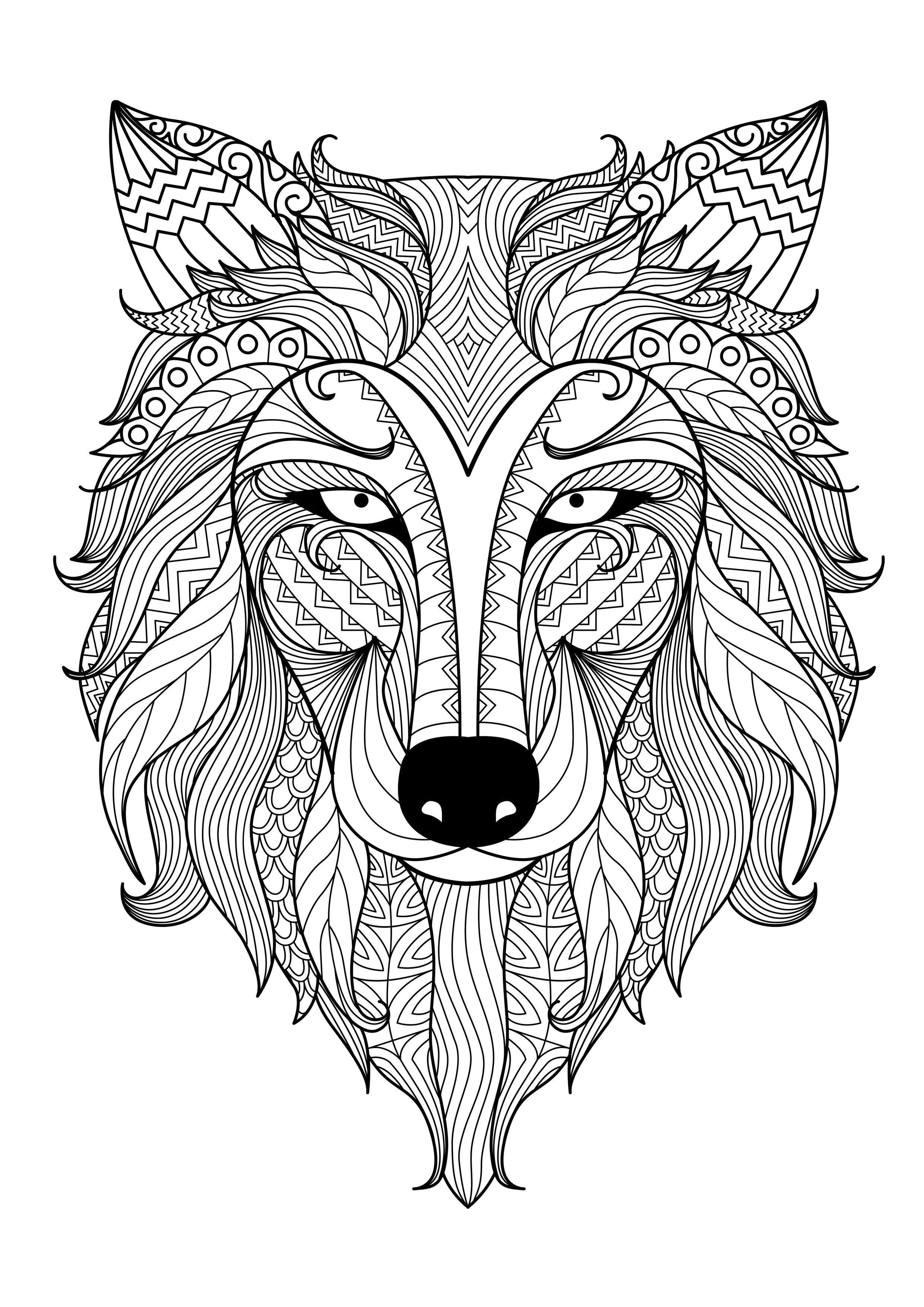 Animal Mandala Coloring Pages for Adults Wallpaper