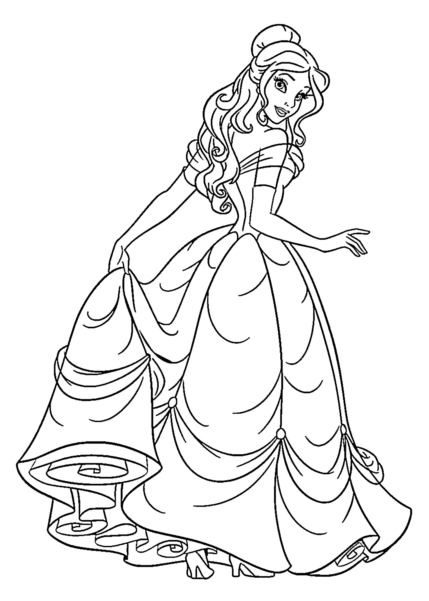 Anime Disney Princess Coloring Pages Wallpaper