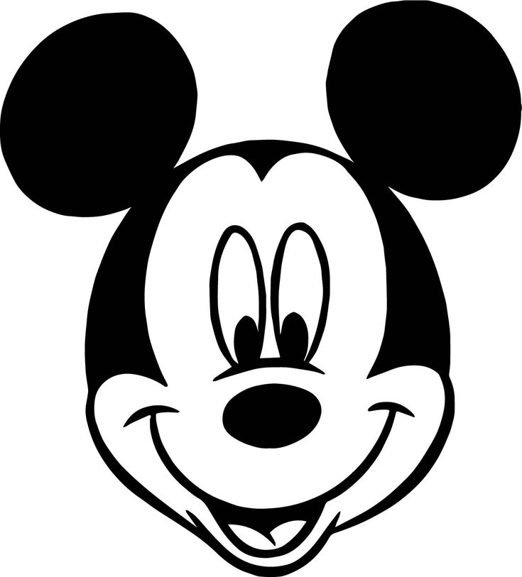 awesome Mickey Mouse Face Cartoon Coloring Page Wallpaper