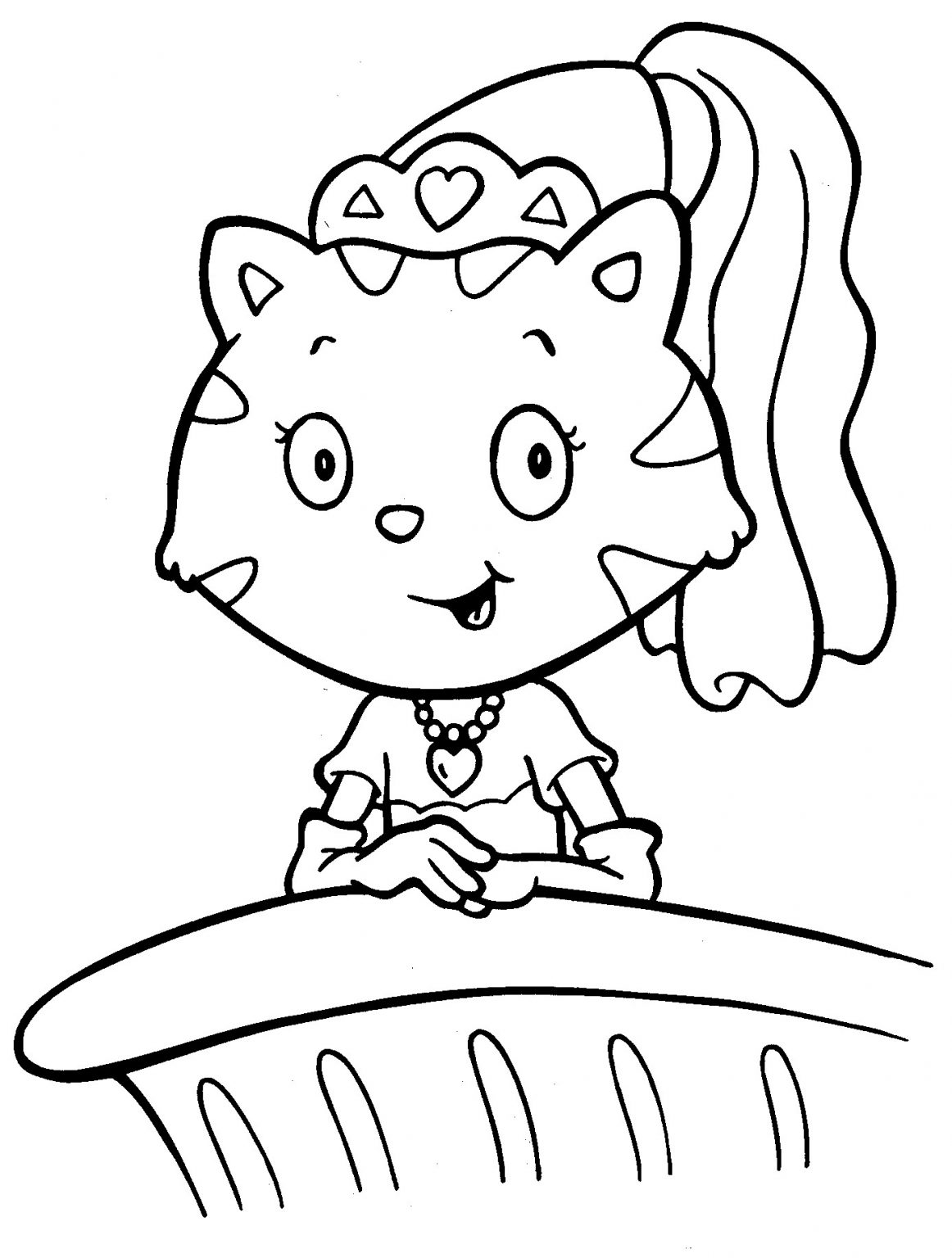 Baby Cat Coloring Pages - BubaKids.com