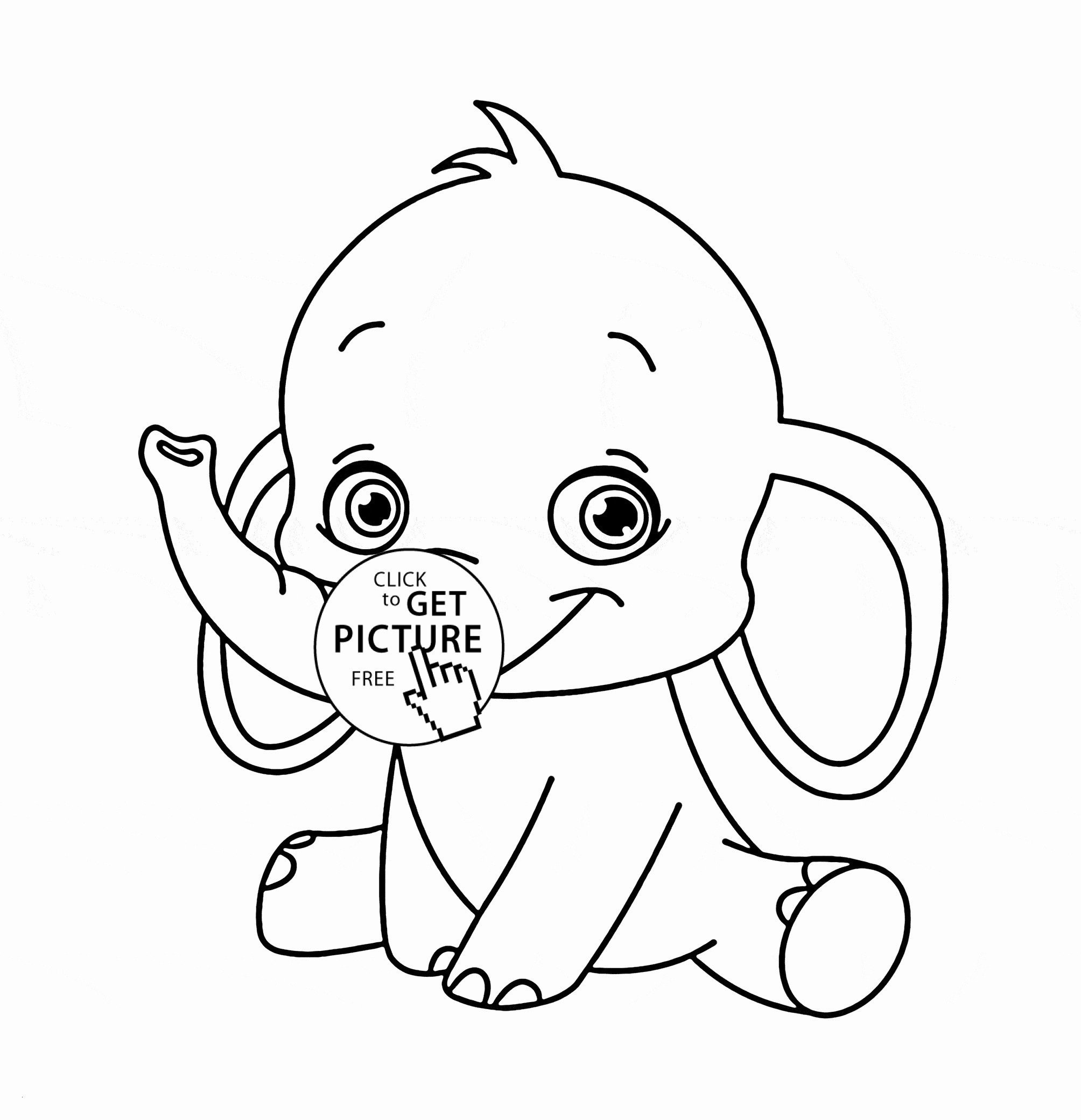 Baby Elephant Coloring Pages Wallpaper