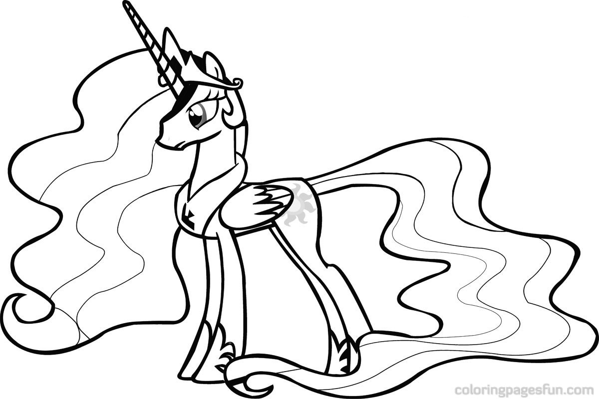 Download Princess Luna My Little Pony Coloring Page Pages Celestia Baby Printable